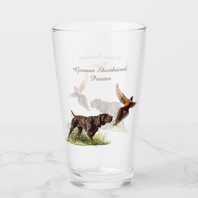 German Shorthaired Pointers  Glass (Front)