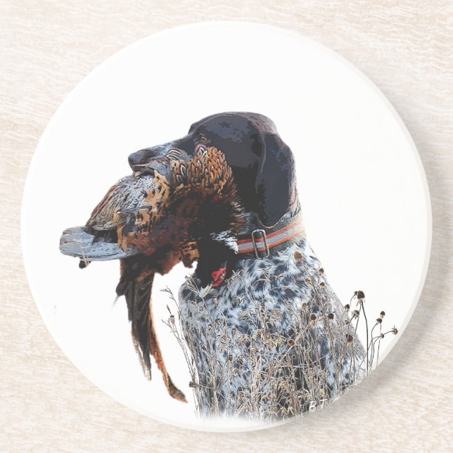 German Shorthaired Pointers (GSP)     Coaster (Front)