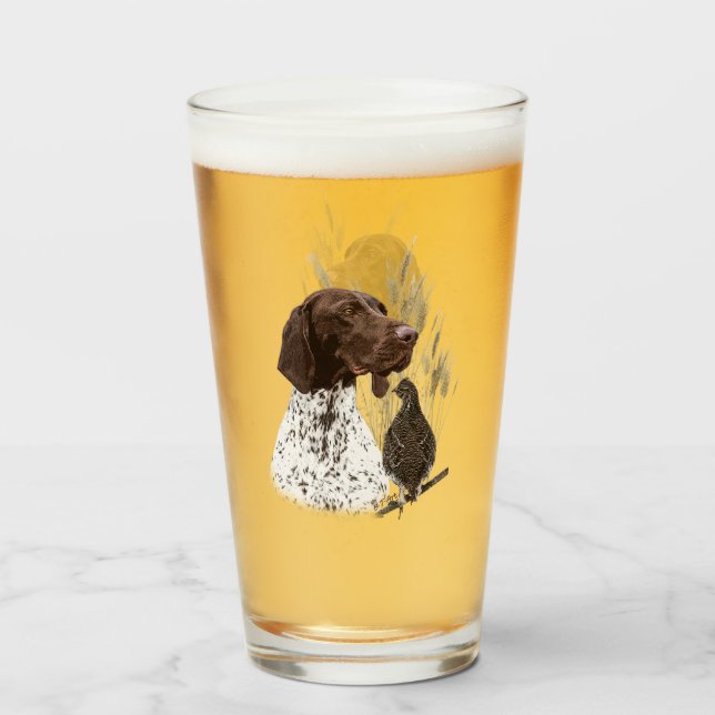 German Shorthaired Pointers (GSP) Glass (Front Filled)