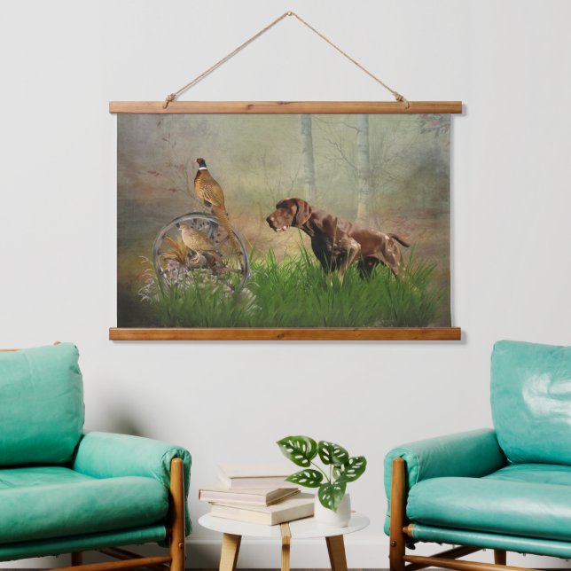 German Shorthaired Pointers (GSP)     Hanging Tapestry (Living Room)