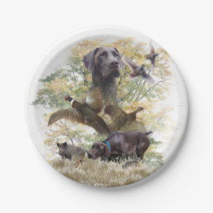 German Shorthaired Pointers (GSP)    Paper Plate