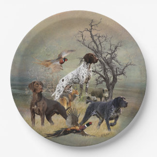 German Shorthaired Pointers (GSP) Paper Plate