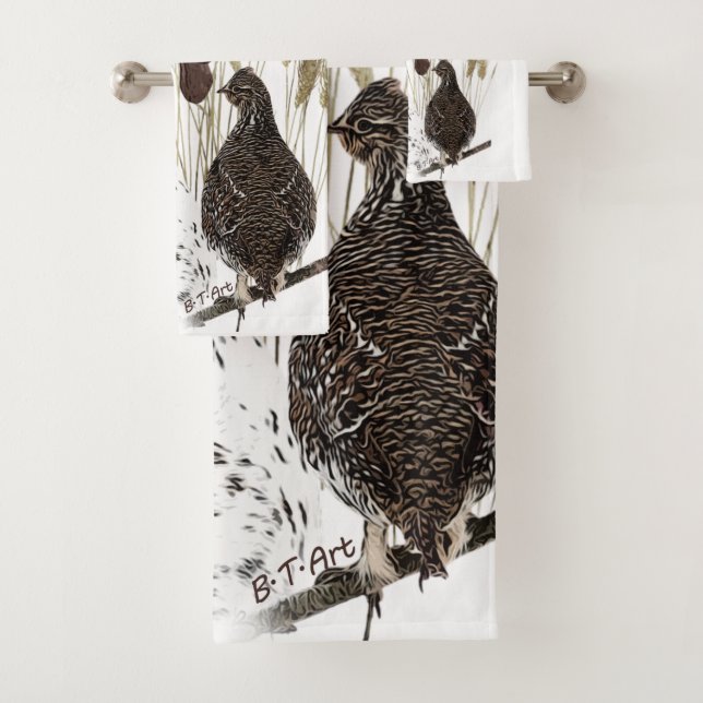 German Shorthaired Pointers (GSP) Postcard Coffee  Bath Towel Set (Insitu)