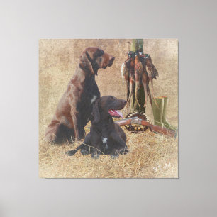 German Shorthaired Pointers (GSP) Poster Acrylic P Canvas Print