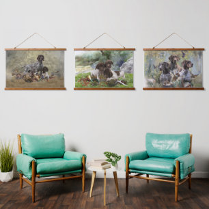 German Shorthaired Pointers (GSP)  Puppy  Hanging Tapestry