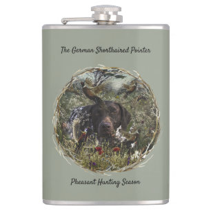 German Shorthaired Pointers Hip Flask