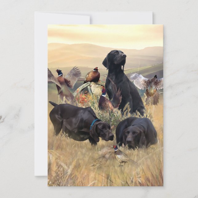 German Shorthaired Pointers  Invitation (Front)