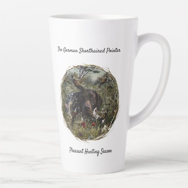 German Shorthaired Pointers Latte Mug (Right)