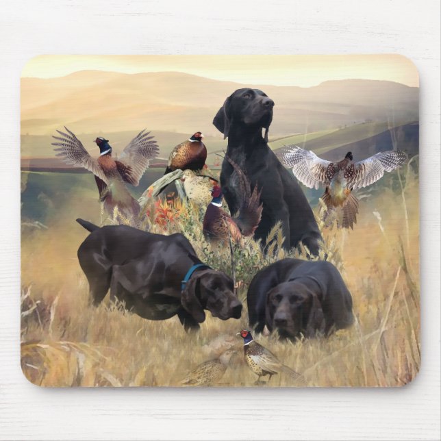 German Shorthaired Pointers  Mouse Mat (Front)