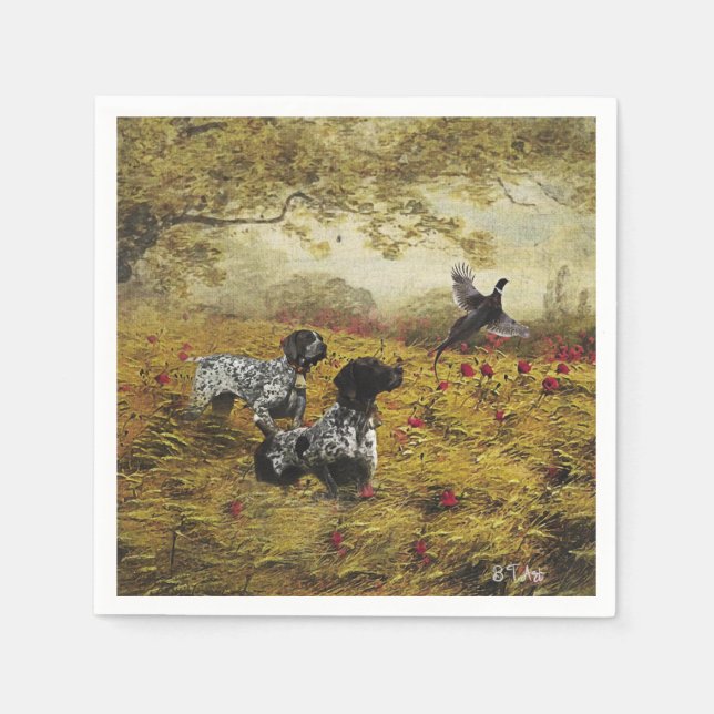 German Shorthaired Pointers Napkin (Front)