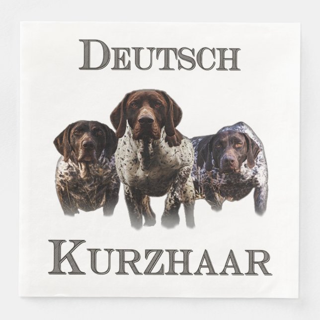 German Shorthaired Pointers  Napkin (Front)