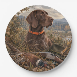 German Shorthaired Pointers Paper Plate