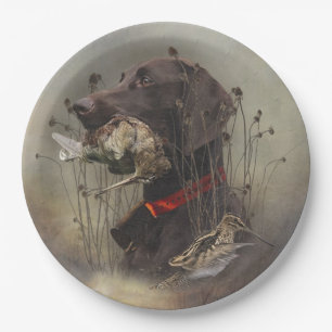 German Shorthaired Pointers Paper Plate