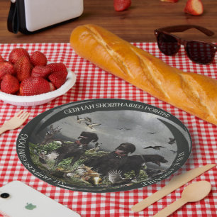 German Shorthaired Pointers Paper Plate