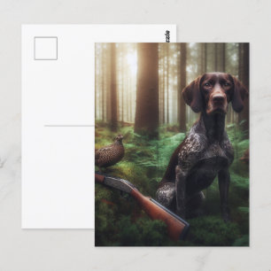 German Shorthaired Pointers Postcard