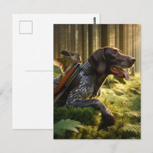 German Shorthaired Pointers Postcard