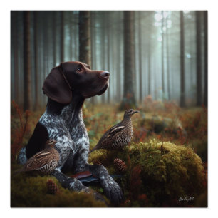 German Shorthaired Pointers Poster
