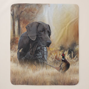 German Shorthaired Pointers Sherpa Blanket