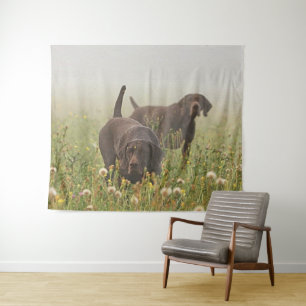 German Shorthaired Pointers  Tapestry