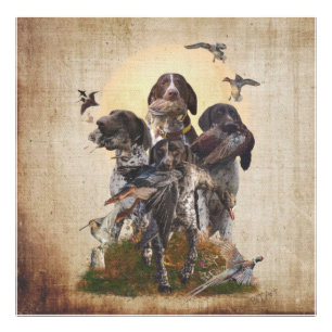 German Shorthaired Pointers Tapestry Poster Canva