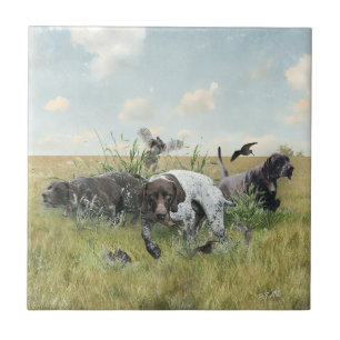 German Shorthaired Pointers Tile