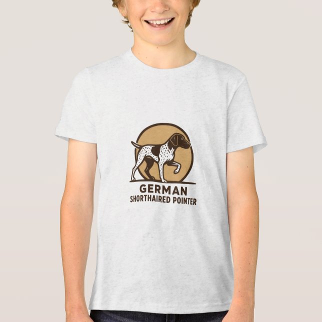 German Shorthaired Pointers  Tri-Blend Shirt (Front)