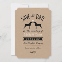 German Shorthaired Pointers Wedding Save the Date