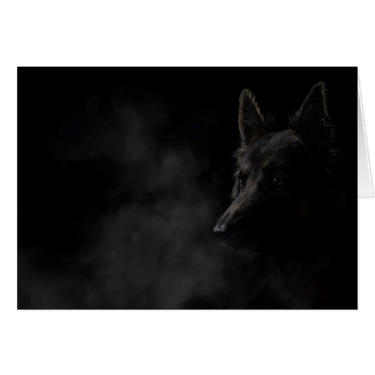 German shpherd dog card