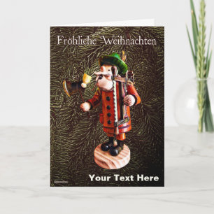 German "Smoker Man" Incense Burner Card
