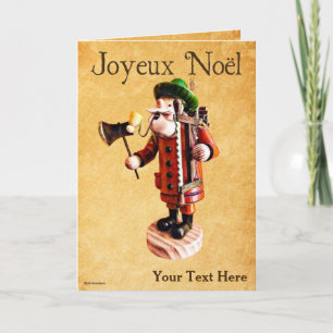 German "Smoker Man" Incense Burner Card