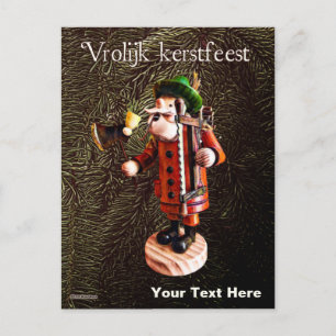 German "Smoker Man" Incense Burner - Christmas Postcard