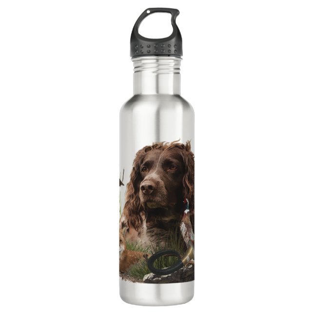 German Spaniel, Wachtelhund     710 Ml Water Bottle (Front)