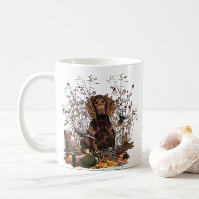 German Spaniel, Wachtelhund      Coffee Mug (With Donut)