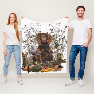 German Spaniel, Wachtelhund Fleece Blanket