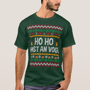 German Speaker Ugly Christmas Ho Ho Ho Funny Bavar T-Shirt