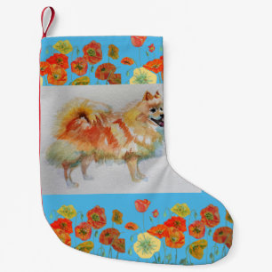 German Spitz Pomeranian dog Christmas Stocking