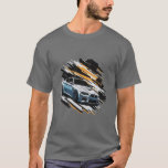 German Sports Car T-Shirt<br><div class="desc">Unleash your inner speedster with this bold men's t-shirt featuring a powerful German sports car in a dynamic brushstroke graphic. Perfect for car enthusiasts and streetwear lovers, this tee blends style, energy, and performance in one standout look. Made for comfort and built to impress — great for daily wear or...</div>