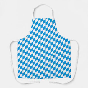 German State Of Bavaria - Flag Colours Pattern Apron