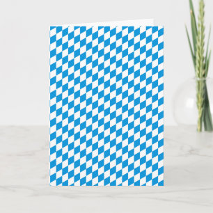 German State Of Bavaria - Flag Colours Pattern Card