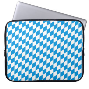 German State Of Bavaria - Flag Colours Pattern Laptop Sleeve