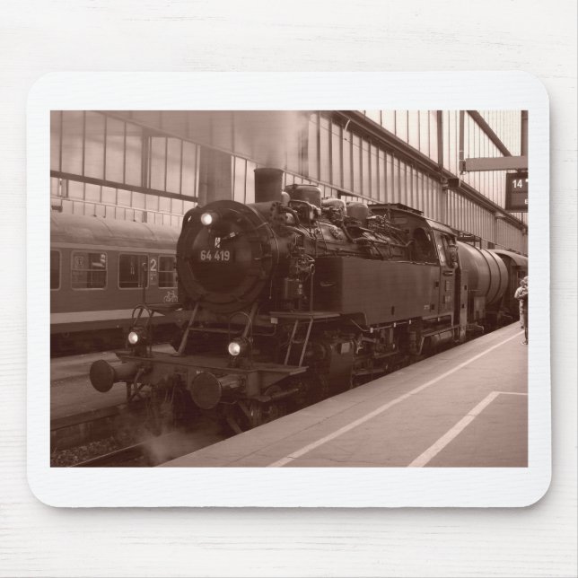 German Steam Locomotive Mouse Mat (Front)