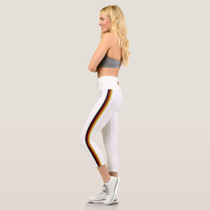 German stripes flag capri leggings