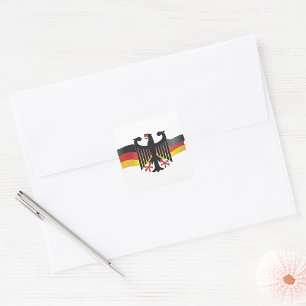 German Symbol Square Sticker