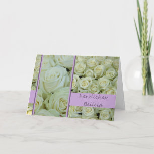 German sympathy card herzliches Beileid