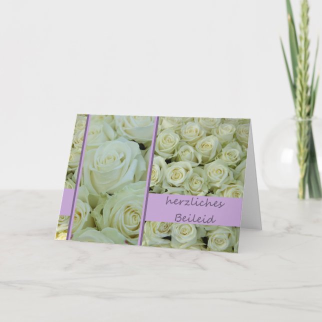 German sympathy card herzliches Beileid (Front)