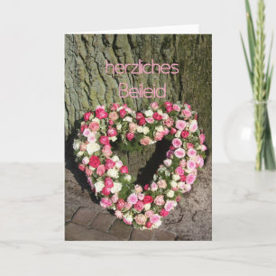 German sympathy card herzliches Beileid