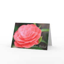 German sympathy card herzliches Beileid