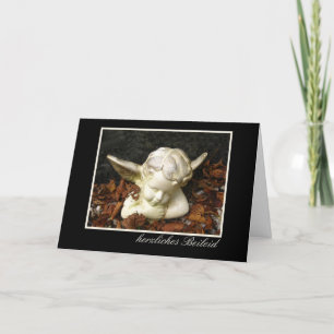 German Sympathy Guardian Angel Card