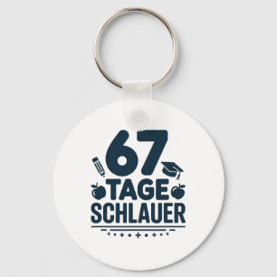 German Teacher 67 Days Smarter Cute Extra Credit Key Ring