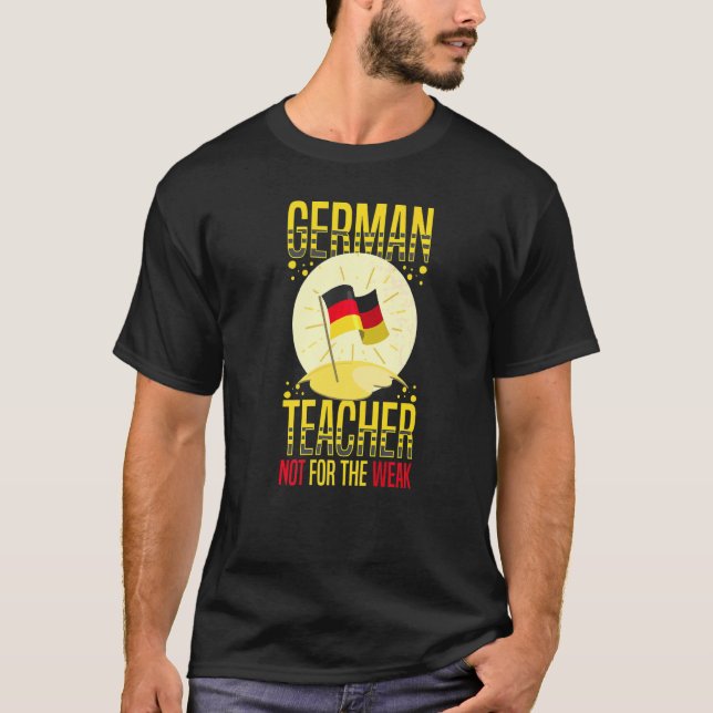 German Teacher Germany Flag Language Lesson Studen T-Shirt (Front)